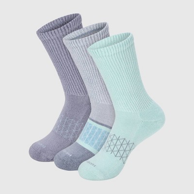 Hanes Women's Absolute Wellness 3pk Non-Binding Crew Socks - 5-9