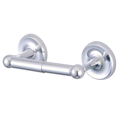 Kingston Brass Toilet Paper Holder Chrome - Kingston Brass: Wall Mounted, Metal, Silver Finish, 2.75"H x 6"L