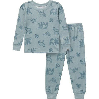 Modern Moments by Gerber Baby and Toddler Boys' 2-Piece Snug Fitting Footless Pajama Set