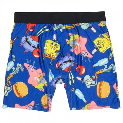 Mens SpongeBob SquarePants Fry Cooking Boxer Briefs