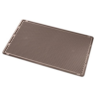 WeatherTech 2'x3'3" Solid Doormat Brown: Indoor & Outdoor Shoe Mat, Large Recycled Rubber Door Mat