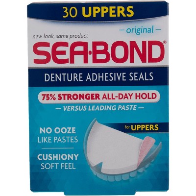 Sea-Bond Dental Adhesive Seals Original Upper, 30 Count