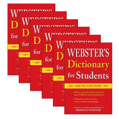 Merriam-Webster Webster's Dictionary for Students, Sixth Edition, Pack of 6
