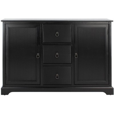Adiland 2 Door 3 Drawer Console - CNS5733BX - Black - Safavieh
