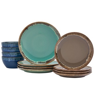 12pc Stoneware Tuscan Dinnerware Set - Tabletops Gallery
