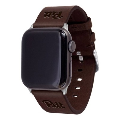 NCAA Pittsburgh Panthers Apple Watch Compatible Leather Band 38/40/41mm - Brown