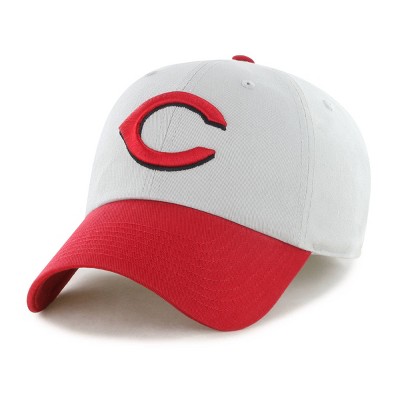MLB Cincinnati Reds Two Tone Clean Up Hat: Adjustable Cotton Baseball Cap