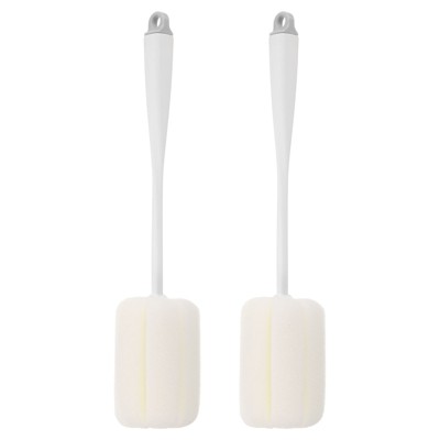 Unique Bargains Sports Bottles Coffee Mugs Cleaning Sponge Soft Brushes 2 Pcs