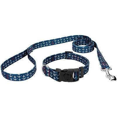 Country Brook Petz Deluxe Anchors Away Dog Collar and Leash
