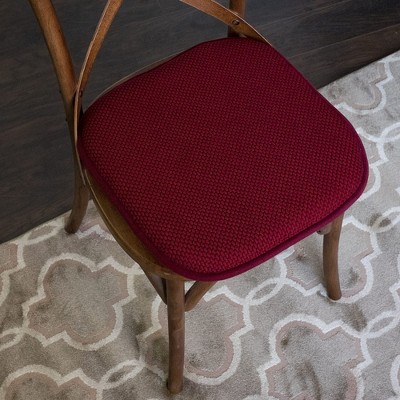 Honeycomb Memory Foam No Slip Back 16" x 16" Chair Pad Cushion by Sweet Home Collection®