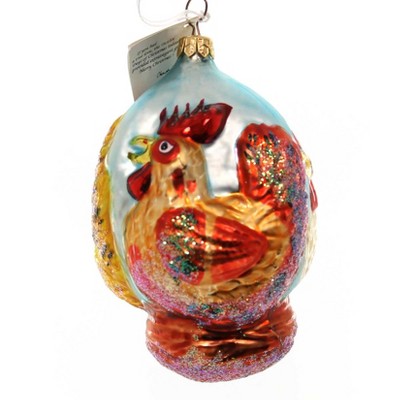 Christopher Radko 5.0 Inch 3 French Hens Tree Ornament , Ornament 12 Days Three Ltd Ed (PC)