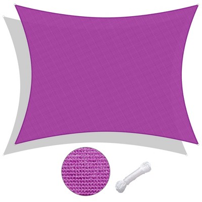 LAGarden 23x20 Ft HDPE Rectangle Sun Shade Sail