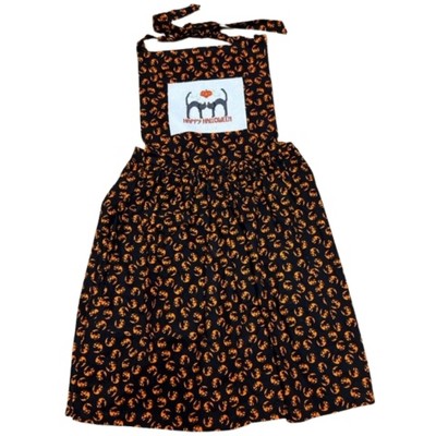 Adult Unisex Halloween Apron With Black Cats Adjustable Neck Strap Cooking Barbeque Party