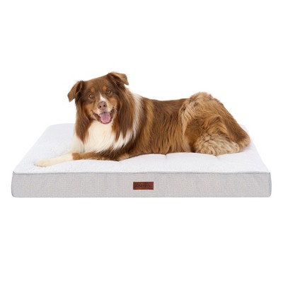 FurHaven Plush & Decorator Check Tuft-Top Orthopedic Mattress Pet Bed for Dogs and Cats