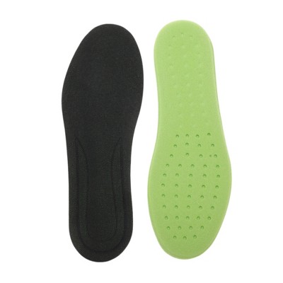 Unique Bargains Responsive Foam Shoe Inserts Fit Shoe Green Gray 1 Pair