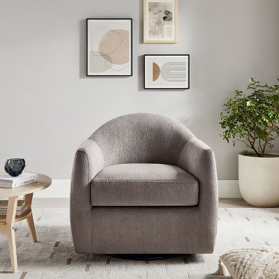 VANOMi 33'' Upholstered Swivel Chair with Removable Cushion