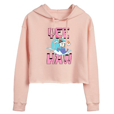 Women's - SpongeBob SquarePants - Sandy Cheeks Cropped Graphic Hoodie