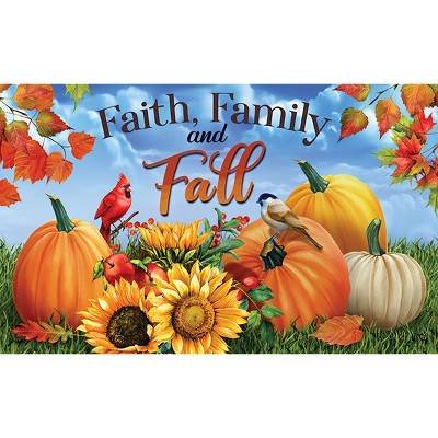 Briarwood Lane Doormat 30x18 Indoor Outdoor Faith Family and Fall For Fall Doormat