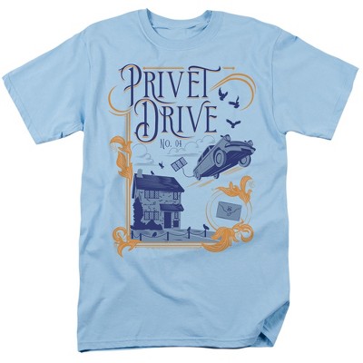 Harry Potter Privet Drive Adult T-Shirt Light Blue