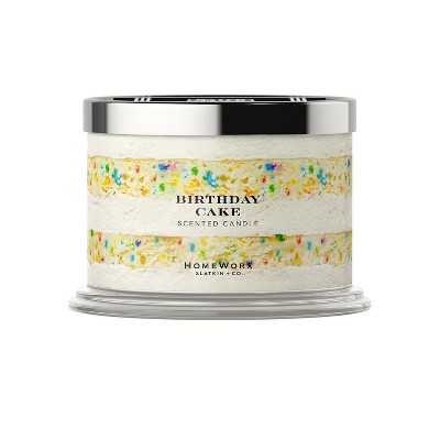HomeWorx Birthday Cake 14oz Candle
