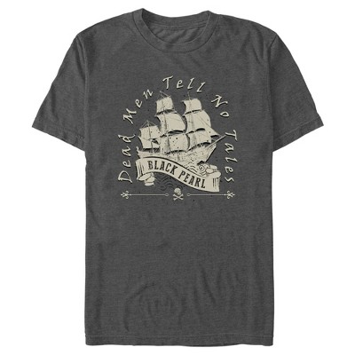 Men's Pirates of the Caribbean: Dead Man's Chest Dead Men Tell No Tales Black Pearl T-Shirt