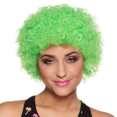 Boland Clown Afro Green Wig