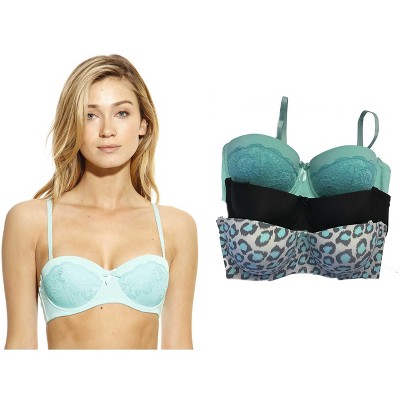 Just Intimates Bras for Women - Solid / Print / Lace (Pack of 3)