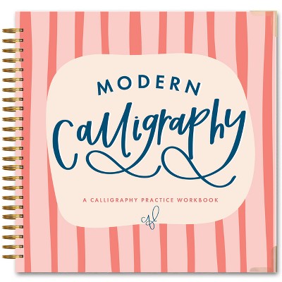 Modern Calligraphy - (Calligraphy Practice Book) by  Chalkfulloflove (Spiral Bound)