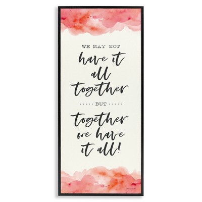 Stupell Industries Romantic Phrase with Blush Watercolor, 13" x 30"