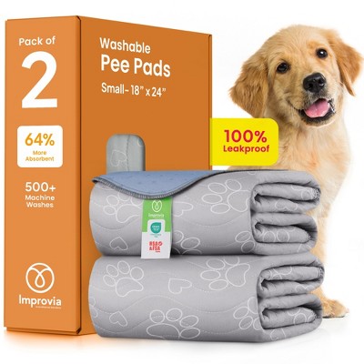 IMPROVIA® Reusable Puppy Pad – Waterproof, washable, quick-drying, and ultra-absorbent pee pad. Ideal for training, whelping & floor protection.