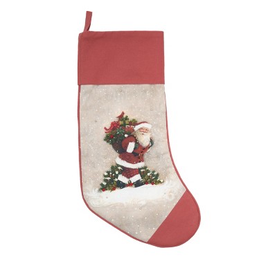 C&F Home Woodland Santa Stocking