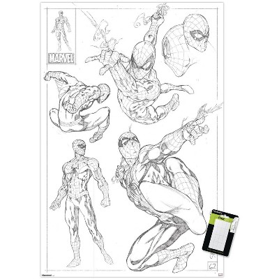Trends International Marvel Sketch - Spider-Man Unframed Wall Poster Prints