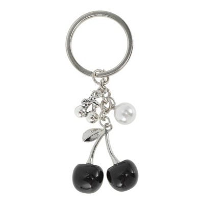 Unique Bargains Cherry Handbag Charms Keychains 1 Pc