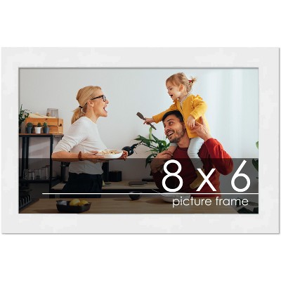 PosterPalooza | 8x6 Wood Frame with UV Acrylic, 6 Finishes: Black, White, Bronze, Silver, Wood, Mahogany