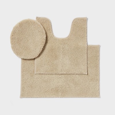 3pc Everyday Non Slip Bath Lid and Contour Set with Rug - Room Essentials™
