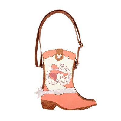 Minnie Mouse Classic Giddyup Cowgirl Boot 11.6" Crossbody Bag