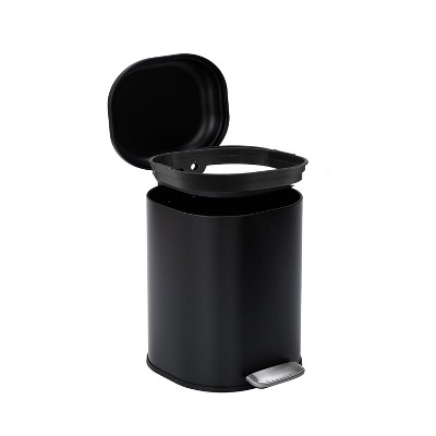 GustoWave  8 Gallon/30L Stainless Steel  Bathroom Step Trash Can with Soft-Close Lid,  Without Inner Bucket