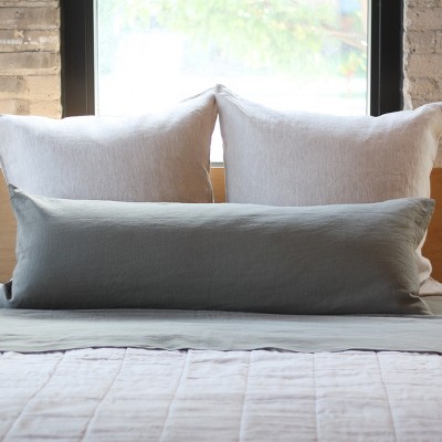 French Linen Body Pillow with Removable Sham | BOKSER HOME