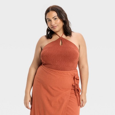 Women's Halter Sweater Bodysuit - Future Collective
