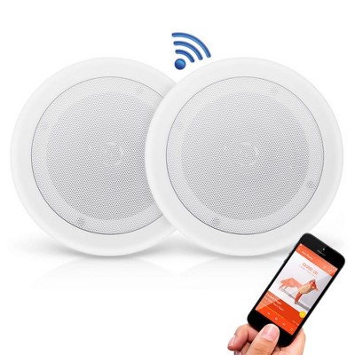 Pyle 8'' Bluetooth Ceiling/Wall Speakers, 2-Way Flush Mount, 250W (PDICBT852RD)