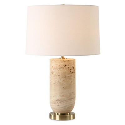Uttermost Aubrey Travertine Table Lamp, Brown