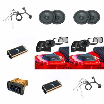 Diamond Audio MSHD14 14-23 HD Plug-N-Play Receiver, MICRO84U 4-Channel Amp, MSTLINK T-Harness, MSPRO65 6.5" PRO Speakers & MSMP694LK Lid Kit with M...