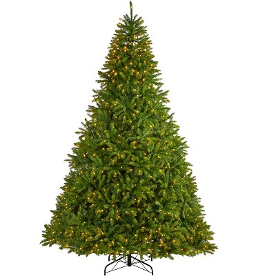 Nearly Natural 9-ft Sierra Spruce Natural Look Artificial Christmas Tree with 1000 Clear LED Lights and 4443 Tips