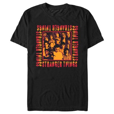 Men's Stranger Things Orange Group Shot Boxed Up T-Shirt