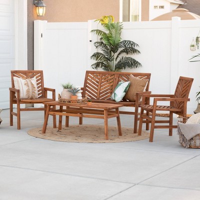 Coro Chevron Wood Patio Collection - Saracina Home