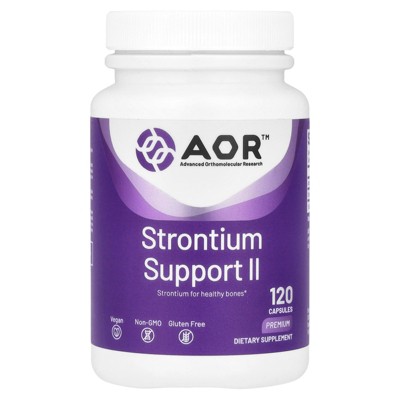 Advanced Orthomolecular Research AOR Strontium Support II, 341 mg, 120 Capsules