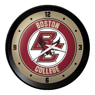 College Team Ribbed Frame Wall Clock