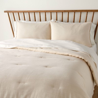 3pc Comforter Set Tan - Hearth & Hand™ with Magnolia