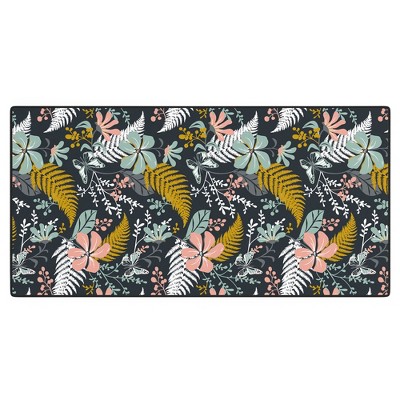 Heather Dutton Eden Midnight Desk Mat - Deny Designs