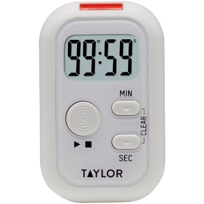 Taylor® Precision Products Flashing Light Timer in White
